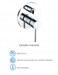 Grifo monomando ducha empotrado 2