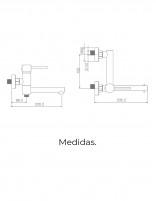 Grifo negro bañera croquis