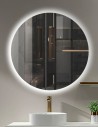 Espejo circular con led ambiente