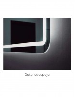 Espejo luz LED baño detalles