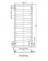 Radiador secatoalla para baño croquis