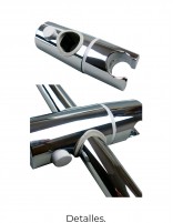 Columna ducha barra extensible termostática detalles