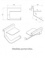 Portarrollos aluminio croquis