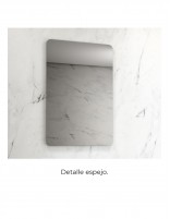 Mueble baño fondo reducido madera detalle espejo