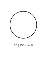 Espejo circular dorado medidas