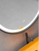 Espejo de baño negro detalle