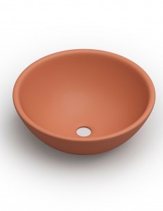 Lavabo diseño naranja