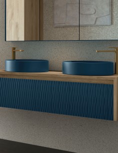 Lavabo sobre encimera de diseño negro 2