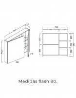 Espejo camerino baño 80