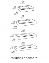 Encimera lavabo croquis