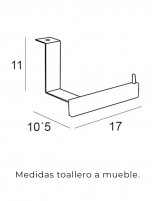 Portarrollos madera croquis