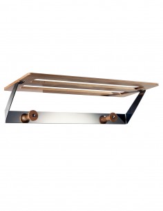 Toallero baño de madera