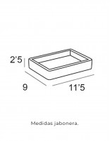 Jabonera de madera croquis