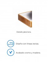 Jabonera de madera características