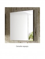 Mueble baño colores detalle espejo