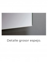 Espejo canto pulido detalle grosor