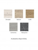 Mueble baño 120 cm modelo AZO acabados disponibles