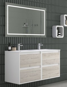 Mueble baño 120 cm modelo AZO gold 2