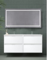 Mueble de baño 120 cm modelo AZO blanco