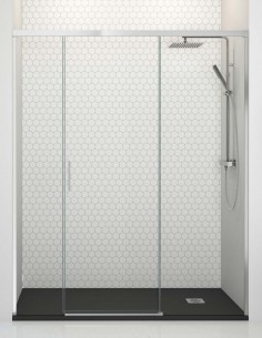 Mampara ducha corredera central modelo Jazz cromo