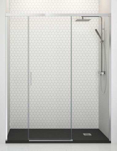 Mampara ducha corredera central modelo Jazz cromo