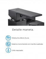 Grifo bañera en negro detalles