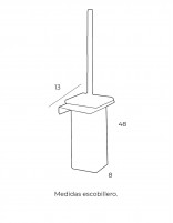 Escobillero negro de PyP - medidas modelo Plexo