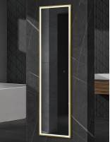 Espejo rectangular dorado modelo New York de Led Imex