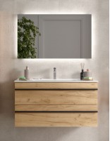 Mueble baño con lavabo suspendido 100 cm