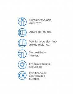 Mampara de ducha para personas mayores o con movilidad reducida modelo Sensi de Kassandra 2