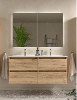 Mueble baño suspendido 120 roble áfrica