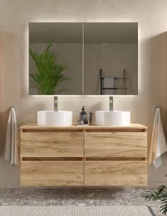 Mueble de baño suspendido de 120 cm - 140 cm modelo BEQUIA de Salgar