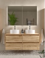 Mueble de baño suspendido de 120 cm - 140 cm modelo BEQUIA de Salgar