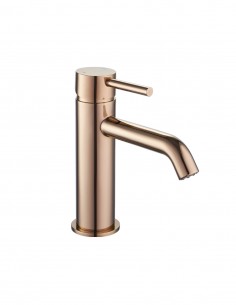 Grifo lavabo bajo oro rosa modelo LIKE de Aquassent.