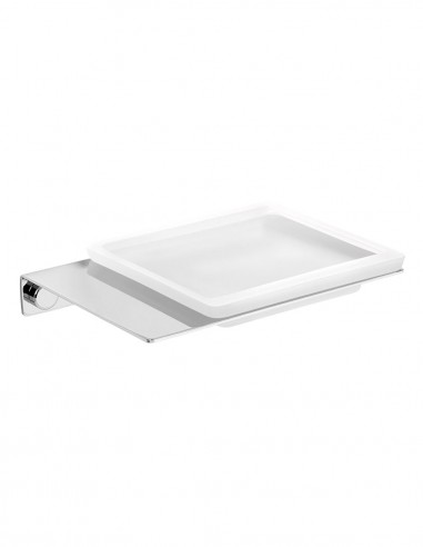 jabonera a pared modelo Plexo cromo de PyP