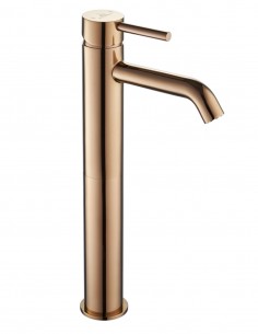 Grifo lavabo alto oro rosa