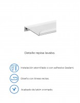 Estante para baño cromo modelo PLEXO de PyP - detalles