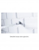 Mampara de ducha dos fijos detalle sujeción