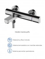 Grifo bañera con monomando especificaciones del grifo INEX de Aquassent