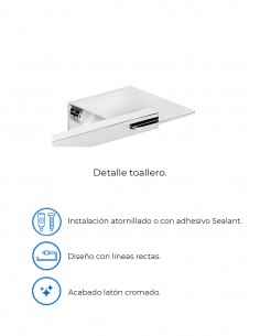 Toallero para baño modelo lavabo PLEXO de PyP 2