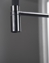 Grifo cocina flexible back gun metal SENA de Imex ambiente detalle grifo