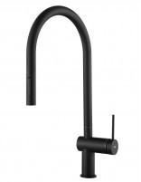 Grifo cocina monomando extraíble negro mate Berna de Imex