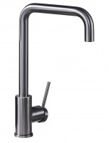 Grifo cocina caño curvo black gun metal modelo Loira de Imex