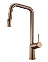 Grifo extraíble de cocina oro rosa modelo Bonn de Imex