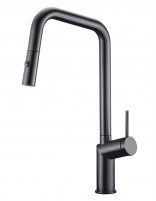 Grifo extraíble de cocina black gun metal modelo Bonn de Imex