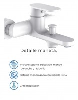 Conjunto bañera blanco o negro - AURA de Lluvibath