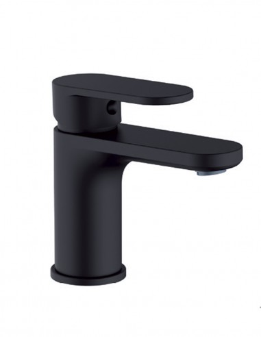 Grifería lavabo bajo negro modelo Aura de Lluvibath