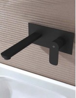 Grifo empotrado lavabo negro modelo Cassio de GME ambiente