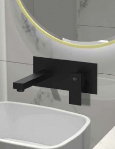 Grifo empotrado lavabo negro o blanco - Orion de GME