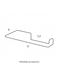 Portarrollos negro modelo sin tapa Argos de PyP 2